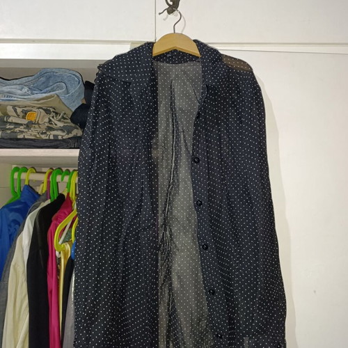 Semi-transparent shirt small, like new, black and white