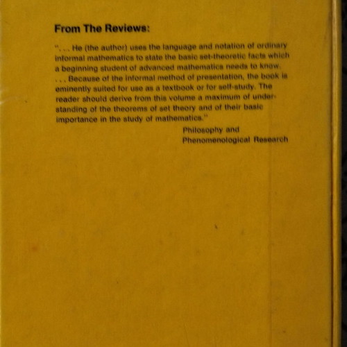 Naive Set Theory by Paul R. Halmos used