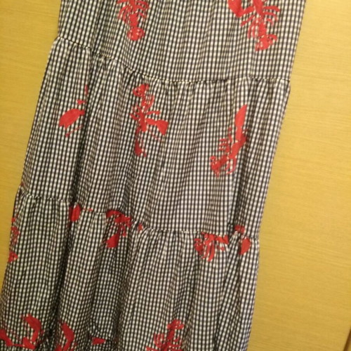 Summer dress with lobster print, like new, sizes XL and XXL