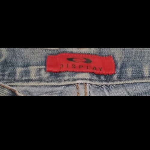 Display jeans like new, size S, beige and blue