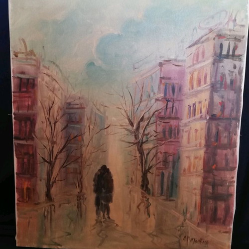 Painting A. Rigopoulos used without frame 60x50 cm