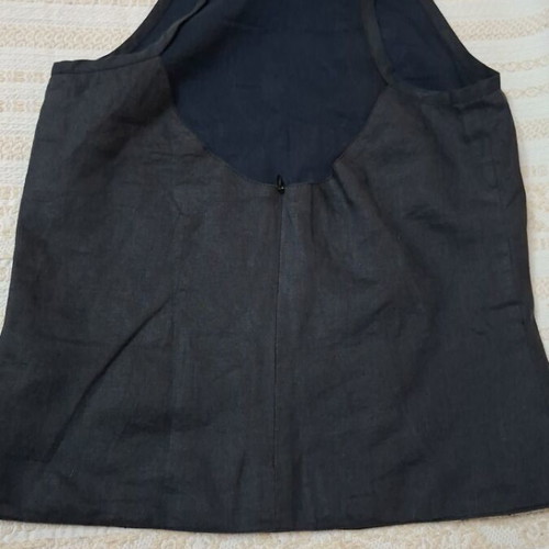 French Connection Ramie Top with Embroidery Size 10 Like New