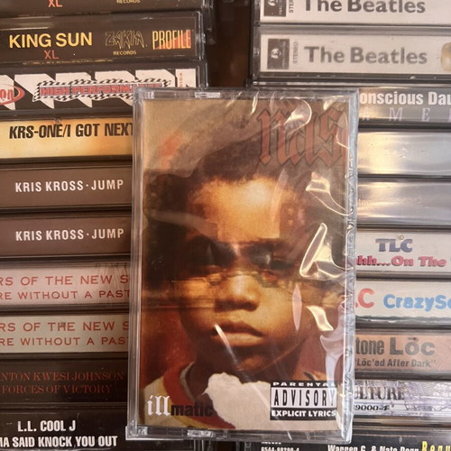 Nas Illmatic cassette tape, hip-hop