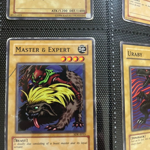 Master & Expert Yu-Gi-Oh! card like new