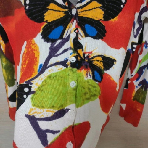 Cardigan knit long sleeve top v-neck cotton silk blouse / τοπ ζακέτα βαμβάκι μετάξι