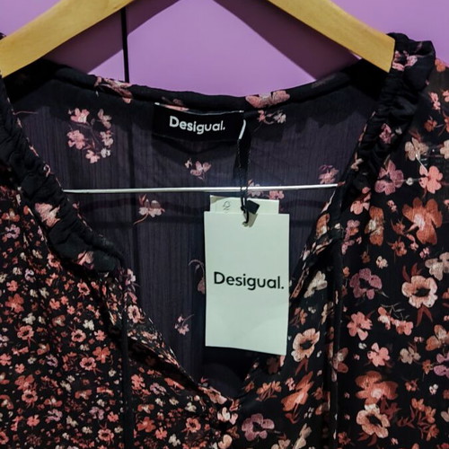Desigual floral dress Medium new with tags, chiffon, colorful