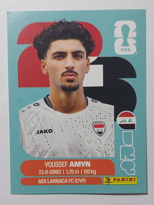 FIFA World Cup 2026 sticker new, Youssef Amyn Iraq