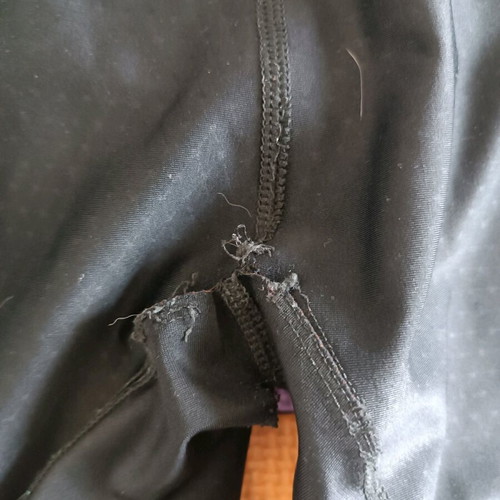 Nike leggings x large black used with wear and crotch repair