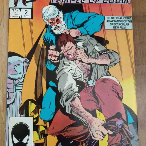Indiana Jones and the Temple of Doom Marvel comic adaptation issues 1 and 2 used