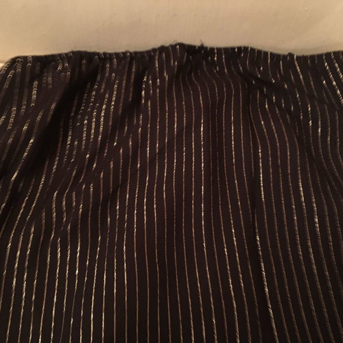 Women's skirt dark brown with gold lines, size L, new