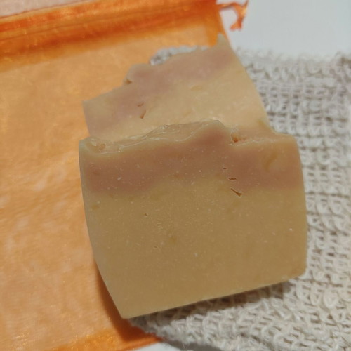 Handmade watermelon soap with gift loofah pouch