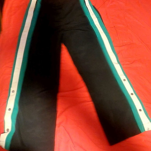 Stradivarius pants with stripes and side buttons used, size XL