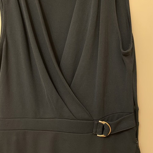 H&M dark cypress dress with side zipper, new, size S