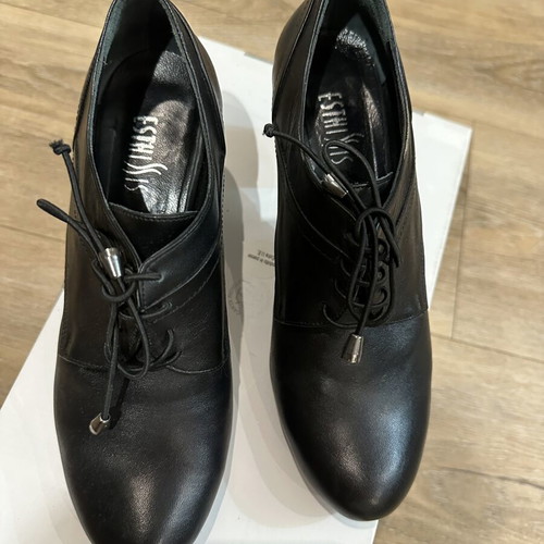Esthissis leather shoes black size 38