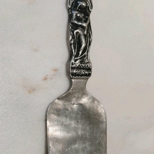Collectible tin spatula like new, Scandinavian art 1950s