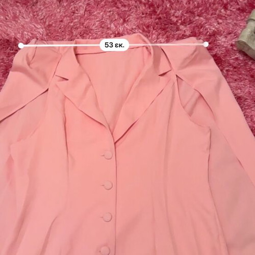 Dress with integrated cape pink, size XL, like new
