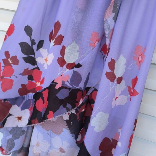 Lumina Asymmetric Floral Dress One Shoulder Small like new