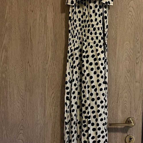 Long dress new, black and white