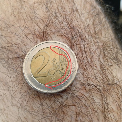 2 Euro Greece Athens 2004 Commemorative Coin used with errors