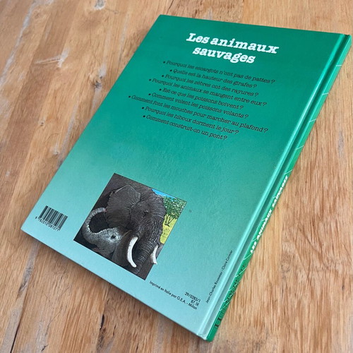 Les animaux sauvages book used, French