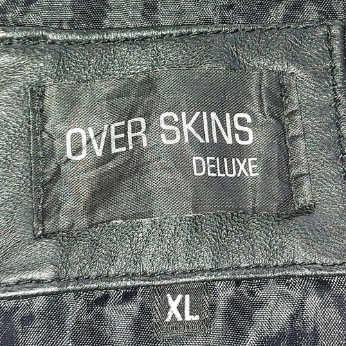 LEATHER BLACK JACKET - XL