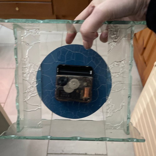 Crystal clock new, unused
