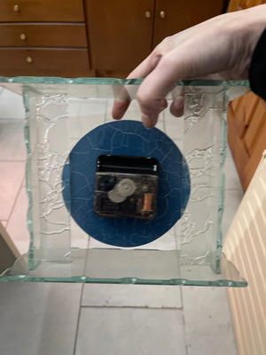 Crystal clock new, unused