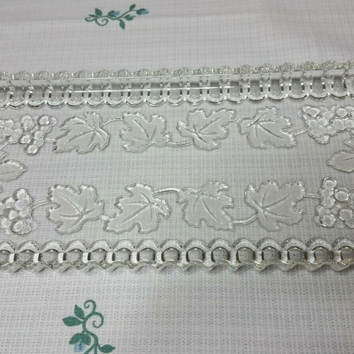 Crystal serving tray used, 1980s, grapevine design