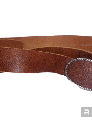 Leather belt used brown 110 cm