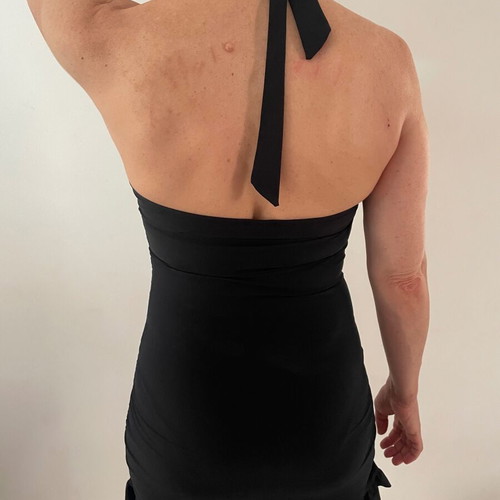Love Your Assets by Sara Blakely swimsuit dress black small like new