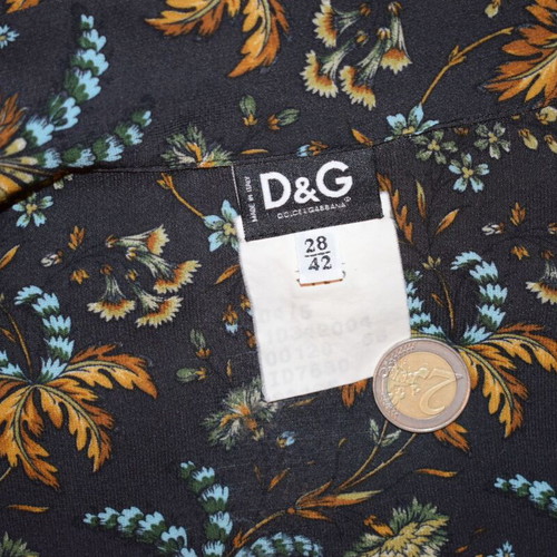 Dolce & Gabbana vintage silk shirt with floral print used, size 42