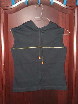 Hyperactive Easywear Μαύρη Αμάνικη Μπλούζα με Κουκούλα Μέγεθος M, Άριστη Κατάσταση