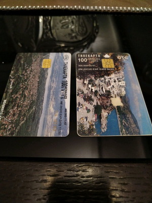 Phone cards used, slightly scratched