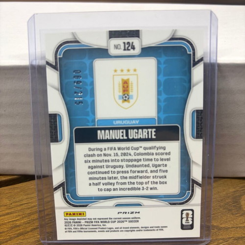 2026 Panini Prizm FIFA World Cup #124 Manuel Ugarte Orange Pandora card new