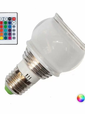 Smart λάμπα LED E27 RGB 3W με τηλεχειρισμό καινούργια
