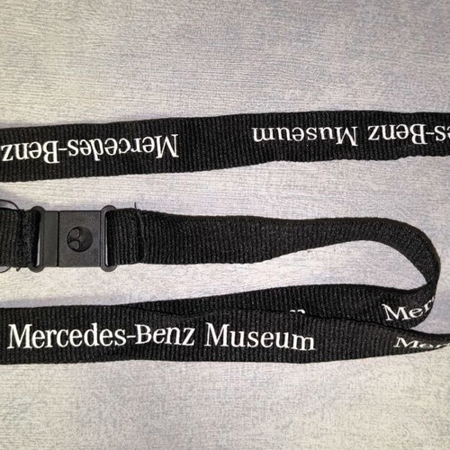 Κορδόνι λαιμού Mercedes-Benz Museum καινούργιο, 90εκ μαύρο με κλιπ