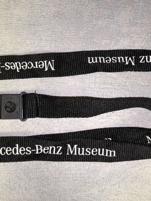 Κορδόνι λαιμού Mercedes-Benz Museum καινούργιο, 90εκ μαύρο με κλιπ