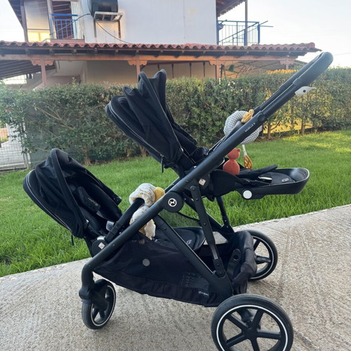 Cybex Gazelle S Twin Stroller like new, versatile with shopping basket