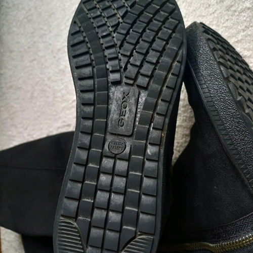 Geox boots used, black suede leather, size 38