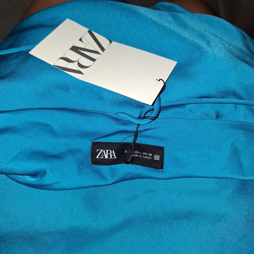 Zara ladies blue strappy dress new with tags size large