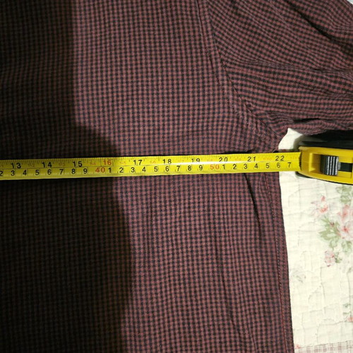 Bordeaux shirt used, size XXL fits like XL, sleeve patch repair needed
