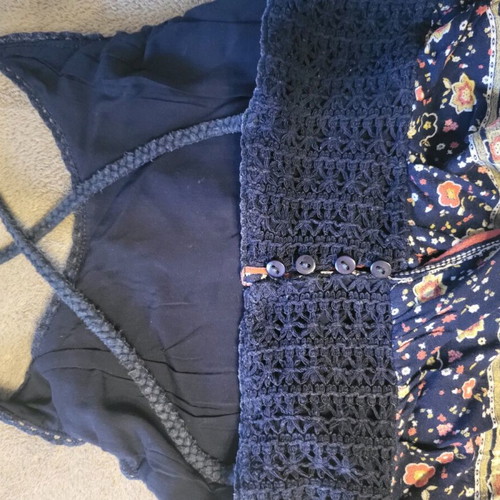 Dress Small size, knitted top, like new