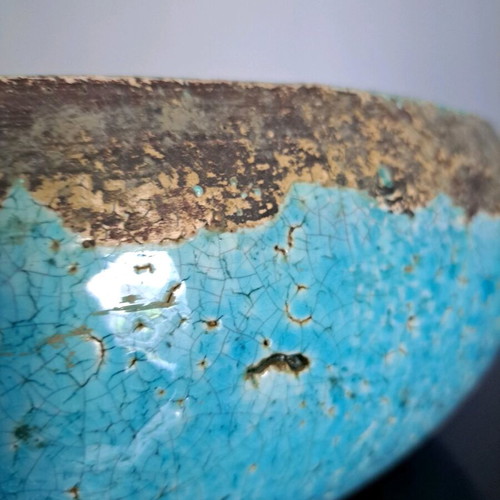 Decorative bowl for living room or office in beautiful sea blue like new
