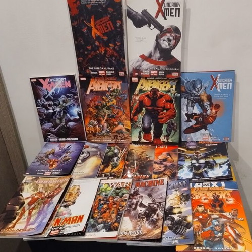 Marvel Comics collection used, 74 volumes including 14 hardcovers
