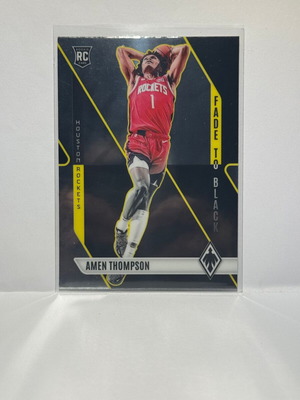 Panini Phoenix Amen Thompson #21 Rookie Fade to Black card new