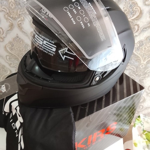 Kirs Design Helmet Medium Size New Matte Black