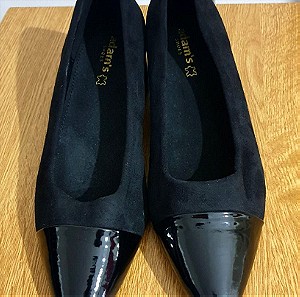 Adam's Shoes 40 μαύρες γόβες χαμηλές (suede και λουστρίνι)