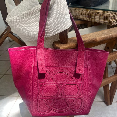 Callista shoulder bag like new, pink grained leather
