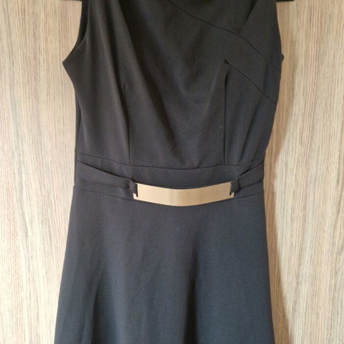 Evening warm dress used, black, mini