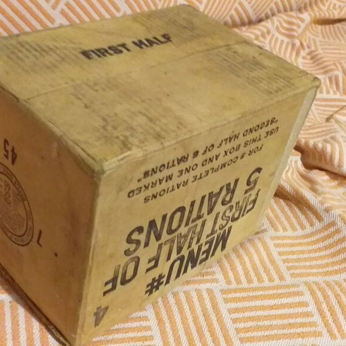 Collectible American Army Box World War II cardboard